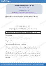 Đề kiểm tra 15 phút Văn 8 - Đề số 2